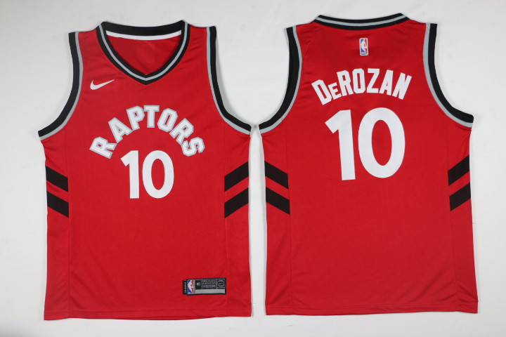 Men Toronto Raptors #10 Derozan Red Game Nike NBA Jerseys